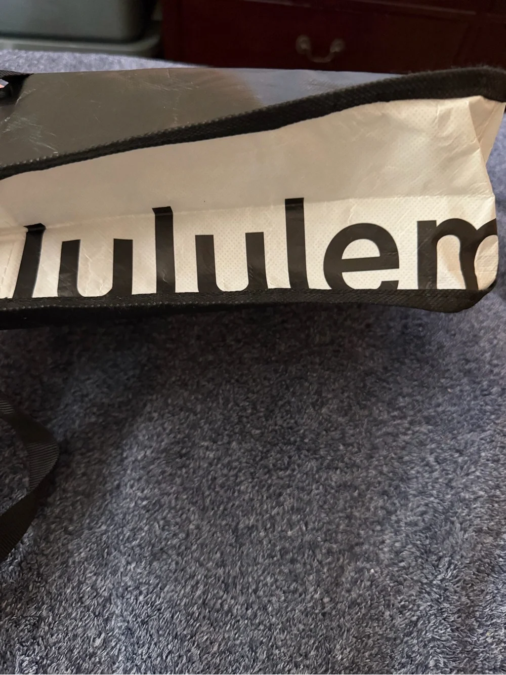 Lululemon Small Reusable Shopping Tote Bag Black